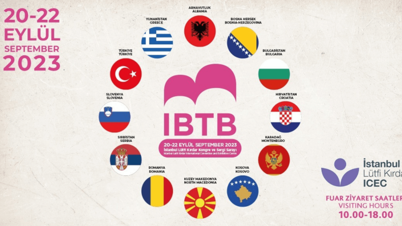 1. İstanbul Balkan Turizm Borsası Fuarı, 20-22 Eylül 2023 tarihleri arasında Lütfi Kırdar Uluslararası Kongre ve Sergi Sarayı’nda